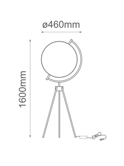 BERLIN- Luminaria de pie LED 20W