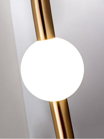 CRUZE- Colgantes creativa moderna de lujo 1 luz LED, palo largo