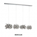 LAYLAH- Colgante decorativo de hojas de 4 luces