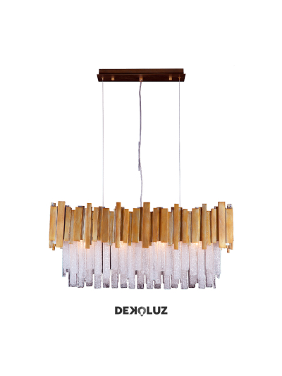 COLGANTE DECORATIVO BLOQUES VIDRIADOS RECTANGULAR