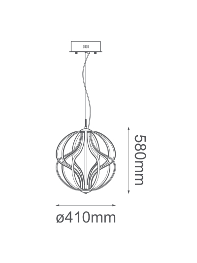 Colgante LED Orgánico Moderno
