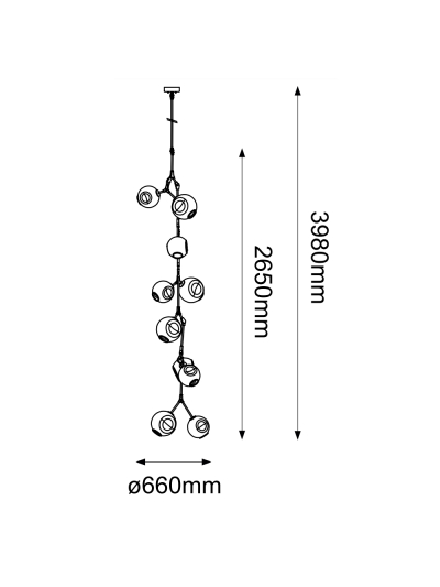 COLGANTE DECORATIVO RAMAS DE CRISTAL