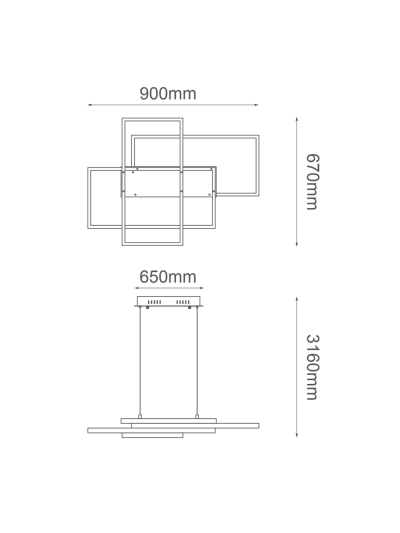 COLGANTE DECORATIVO MARCOS SUPERPOSICIÓN
