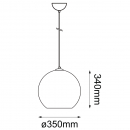 COLGANTE DECORATIVO ESFERA BRILLANTE