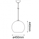 COLGANTE DECORATIVO ESFERA BRILLANTE