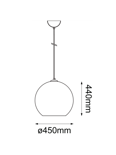 COLGANTE DECORATIVO ESFERA BRILLANTE