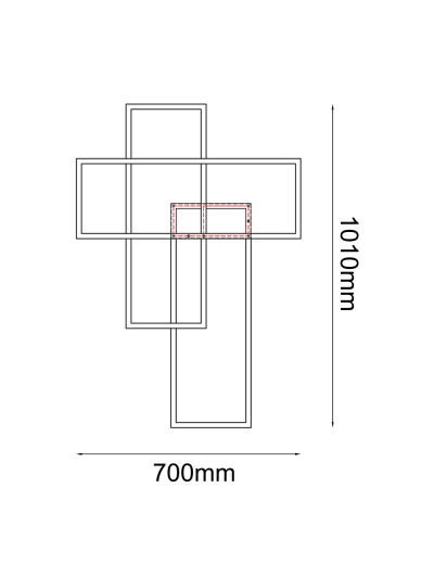 COLGANTE DECORATIVO MARCOS SUPERPUESTOS