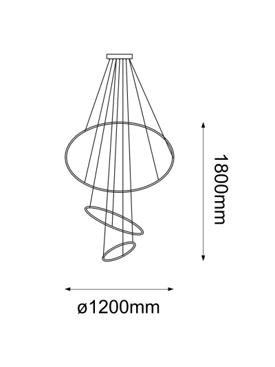COLGANTE DECORATIVO VÓRTICE ABSTRACTO