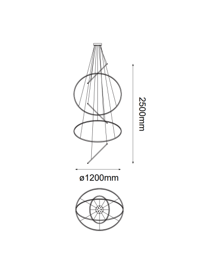 COLGANTE DECORATIVO VÓRTICE ABSTRACTO