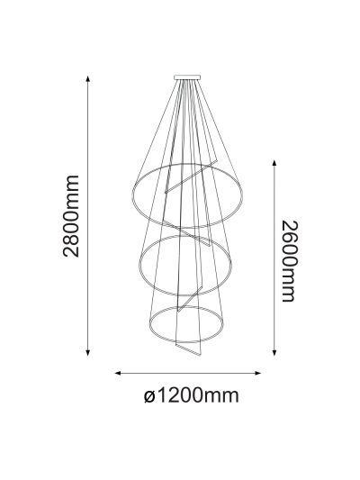 COLGANTE DECORATIVO VÓRTICE ABSTRACTO