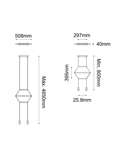 COLGANTE DECORATIVO MINIMALISTA GEOMETRICO