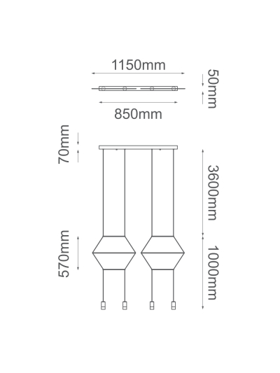 COLGANTE DECORATIVO MINIMALISTA GEOMETRICO