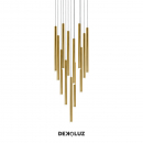 Lámpara Tubos Dorados Moderna