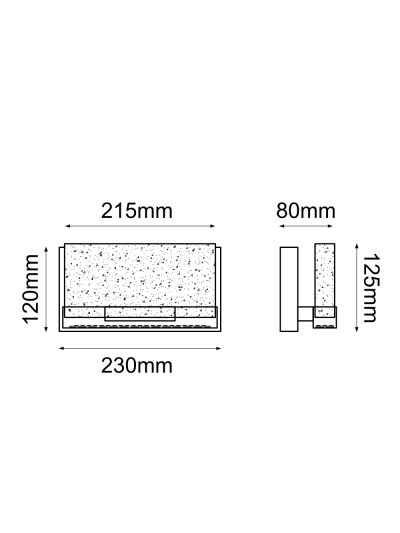 LÁMPARA DE PARED GEL BLOCK