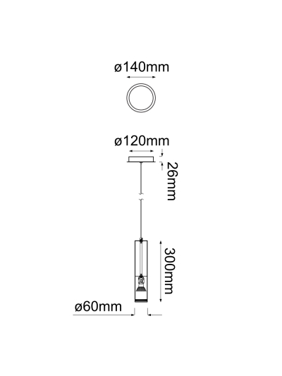 COLGANTE DECORATIVO CILINDRICO