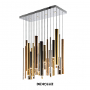 Lámpara Tubos Rectangular Multicolor