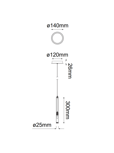 COLGANTE DECORATIVO CILINDRICO