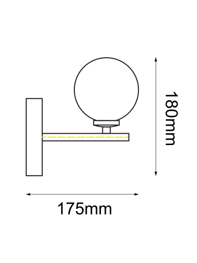 LÁMPARA DE PARED LUNAR