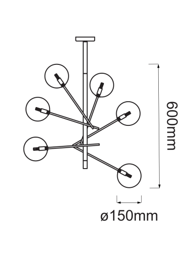 COLGANTE DECORATIVO FRUTOS DE CRISTAL