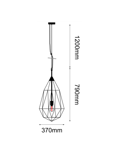 COLGANTE DECORATIVO JAULA GEOMETRICA