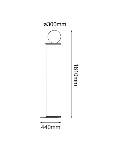 LÁMPARA DE PISO LUNAR