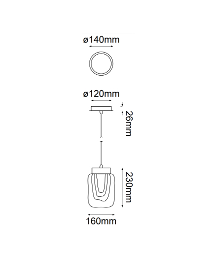 COLGANTE DECORATIVO TOPACIO