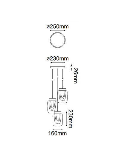 COLGANTE DECORATIVO TOPACIO 3