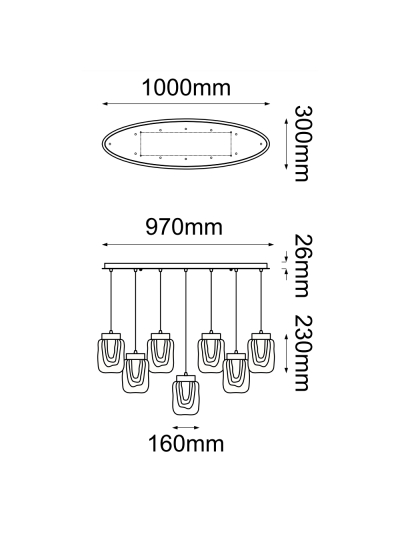 COLGANTE DECORATIVO TOPACIO 12