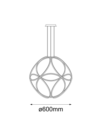 COLGANTE DECORATIVO CUBE CURVES