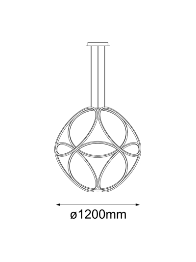 COLGANTE DECORATIVO CUBE CURVES