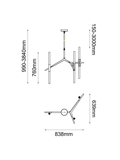COLGANTE DECORATIVO SABLES 6
