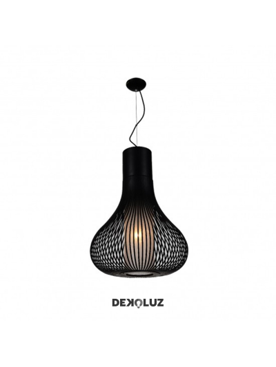 Lámpara Colgante Negra Enrejada