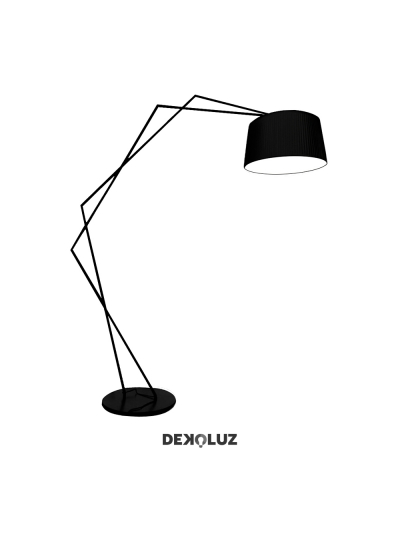 Lámpara Piso Negra Moderna