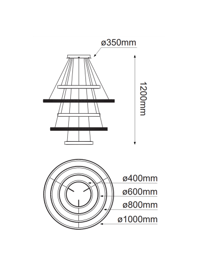 COLGANTE DECORATIVO ANILLOS GRIEGOS