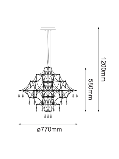 Candelabro Moderno Cristales Decorativos