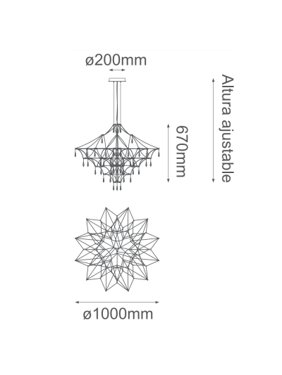 Candelabro Decorativo Iluminación Premium