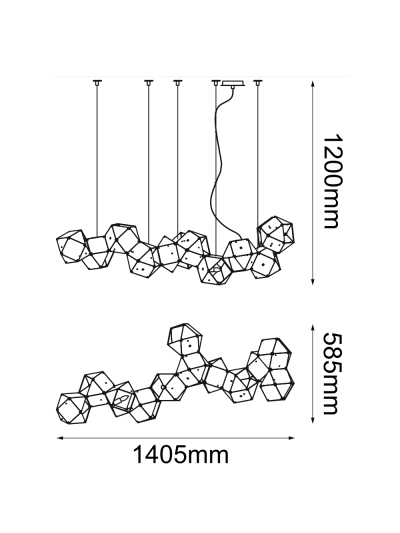 COLGANTE DECORATIVO CUBE ART 12
