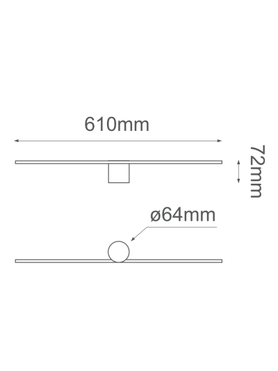 LÁMPARA DE PARED VANIDAD MINIMALISTA