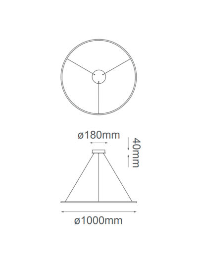 COLGANTE DECORATIVO ARO MINIMALISTA