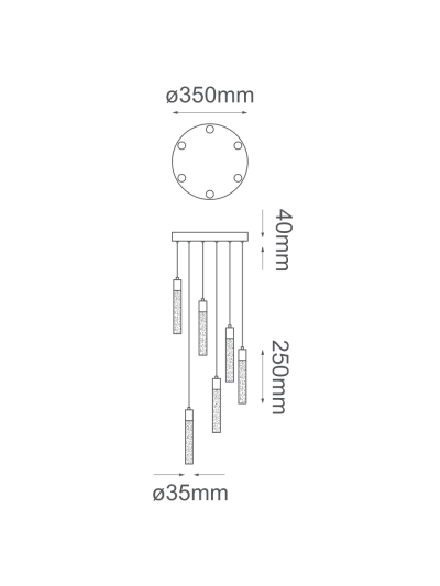 Lámpara Colgante LED Minimalista