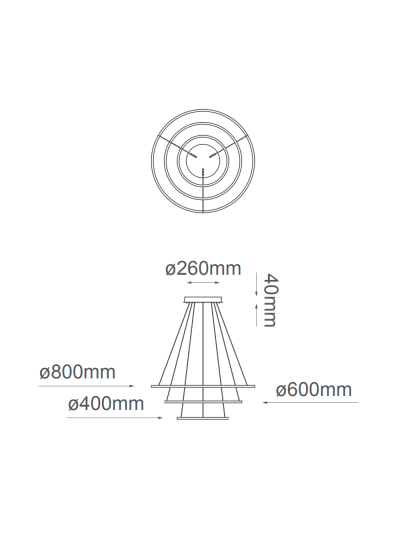 COLGANTE DECORATIVO 3 ANILLOS