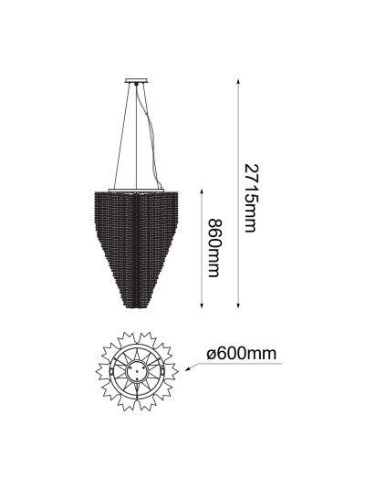 COLGANTE DECORATIVO CASCADA 10