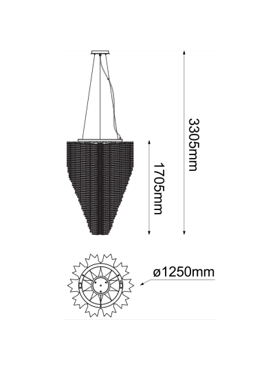 COLGANTE DECORATIVO CASCADA 24