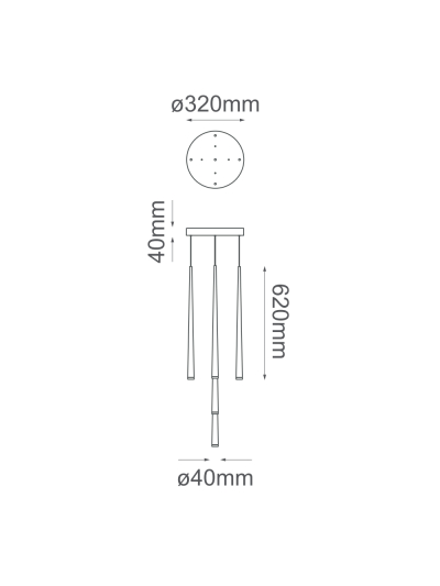 COLGANTE DECORATIVO LUVIA 5