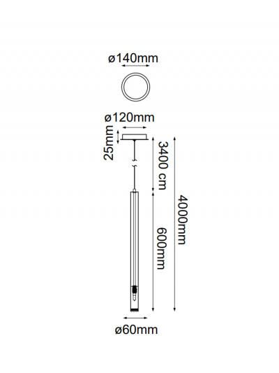 COLGANTE DECORATIVO GEL CYLINDER